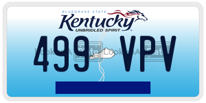 499VPV  license plate in KY