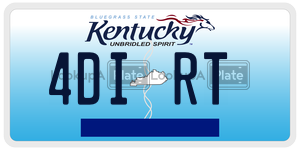 4DIRT  license plate in KY