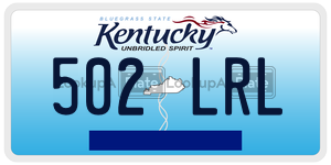 502LRL  license plate in KY