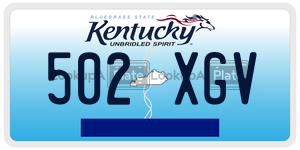 502XGV license plate in Kentucky