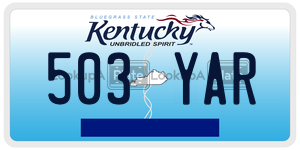 503YAR  license plate in KY