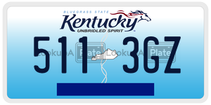 5113GZ  license plate in KY