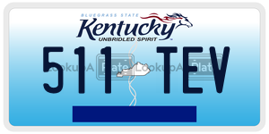 511TEV  license plate in KY