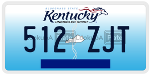 512ZJT license plate in Kentucky