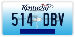 514DBV license plate in Kentucky