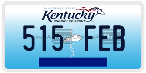 515FEB  license plate in KY