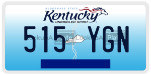 515YGN license plate in Kentucky