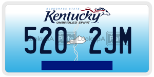 5202JM  license plate in KY