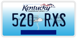 520RXS license plate in Kentucky