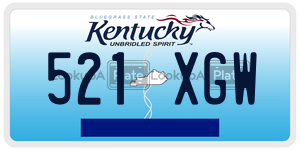 521XGW  license plate in KY