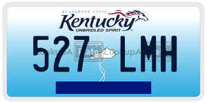 527LMH license plate in Kentucky