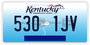 5301JV  license plate in KY