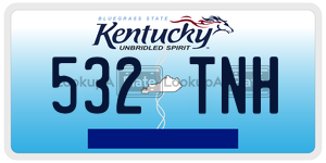 532TNH  license plate in KY