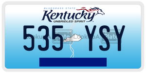 535YSY  license plate in KY