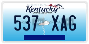 537XAG  license plate in KY