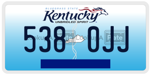 5380JJ  license plate in KY