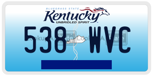 538WVC  license plate in KY