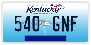 540GNF  license plate in KY