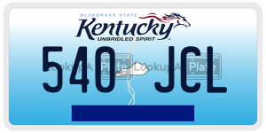 540JCL  license plate in KY