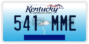 541MME license plate in Kentucky