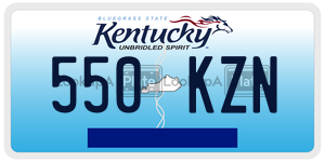 550KZN  license plate in KY