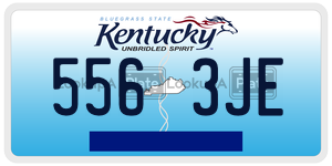 5563JE  license plate in KY
