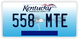 558MTE  license plate in KY