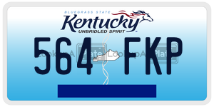 564FKP  license plate in KY