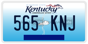 565KNJ license plate in Kentucky