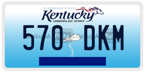570DKM  license plate in KY