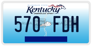 570FDH  license plate in KY