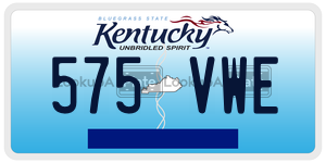 575VWE  license plate in KY
