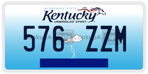 576ZZM  license plate in KY