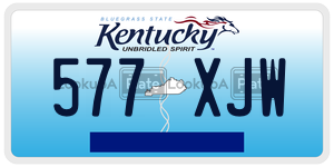 577XJW  license plate in KY