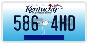 5864HD  license plate in KY
