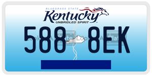 5888EK  license plate in KY