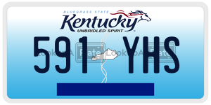 591YHS  license plate in KY