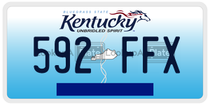 592FFX  license plate in KY