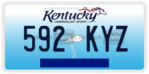592KYZ  license plate in KY