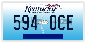 5940CE  license plate in KY