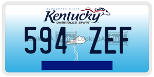 594ZEF  license plate in KY