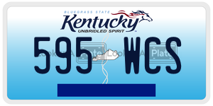 595WCS  license plate in KY