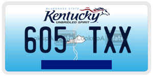 605TXX  license plate in KY