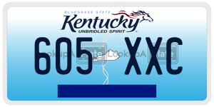 605XXC  license plate in KY