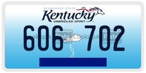 606702  license plate in KY