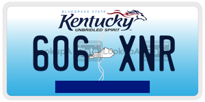 606XNR license plate in Kentucky