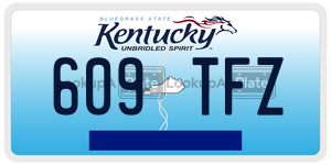 609TFZ  license plate in KY