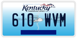 610WVM  license plate in KY