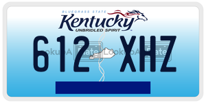 612XHZ  license plate in KY