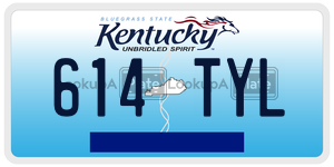 614TYL  license plate in KY